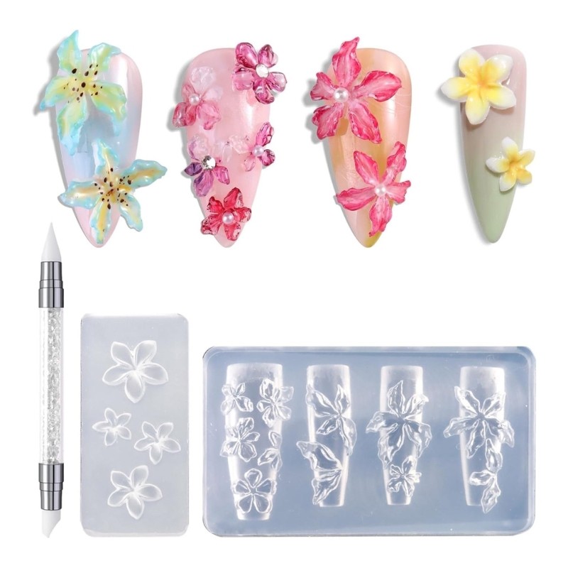 Flower Shape Small Accessories Crafting Mold for Beauty Enthusiasts Present