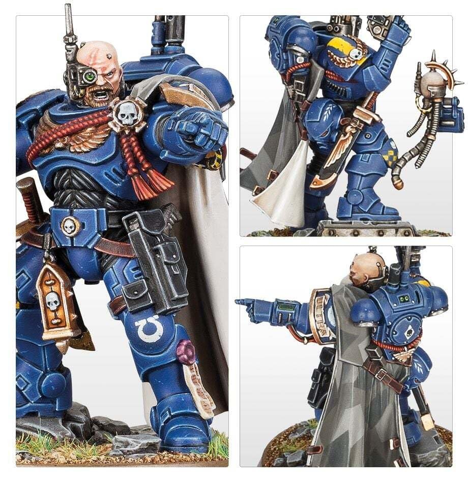 Space Marines Captain in PHOBOS Armour 5.5 inches, Dark Grey
