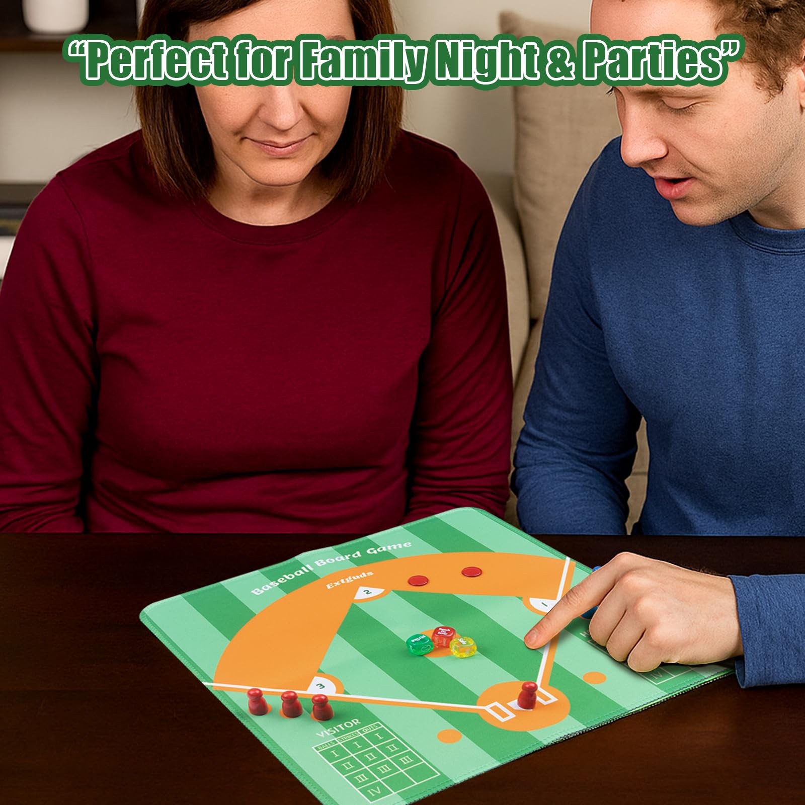 Extguds Baseball Board Game, Dice Game for Families, Parties…