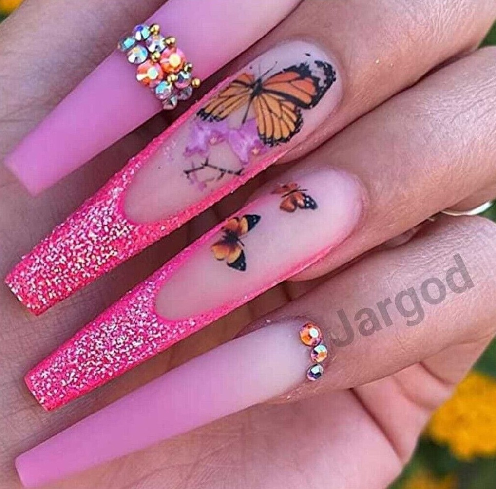 500pcs XXL Flat French Coffin Half Cover False Fake Nail tips