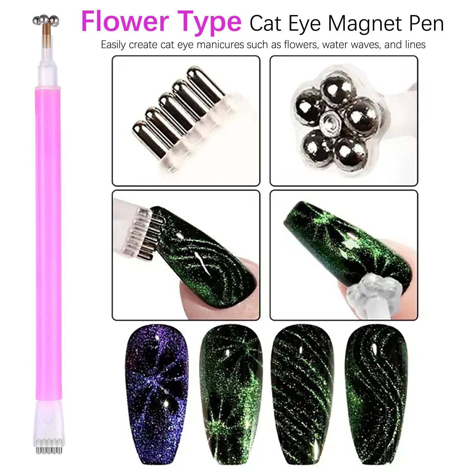 38Pcs Nail Magnet Set Cat Eye Gel Polish for Nails 38PCS