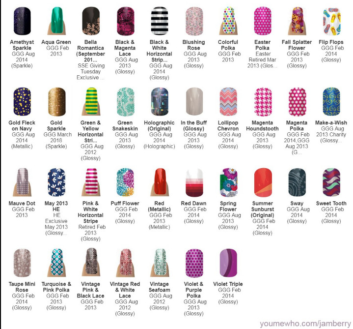 Jamberry Nail Wraps – VINTAGE – HALF SHEETS – Varies Styles Great Selection!