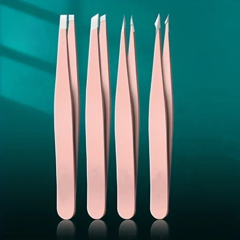 1/4pcs Set Professional Eyebrow Hair Removal Splinter Tweezers Set Perfect For V