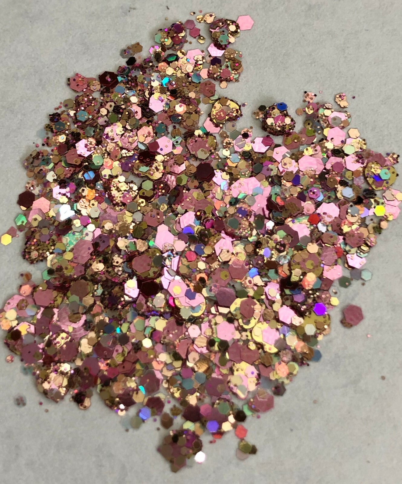 Birthday Girl glitter mix for acrylic or gel nail application.
