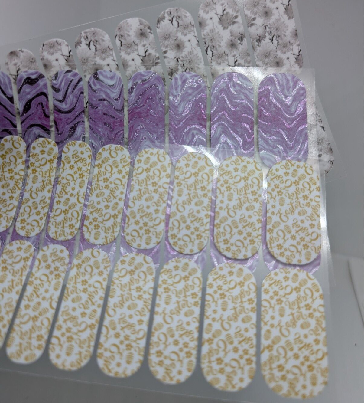 Jamberry Nail Wraps Full Sheets – Easter Bunny Springtime Pastel Lot of 5