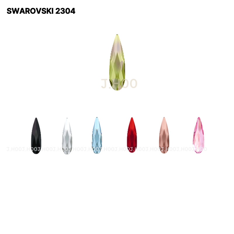 Swarovski 2304 Raindrop Flat Back 10*2.8mm(8pcs)