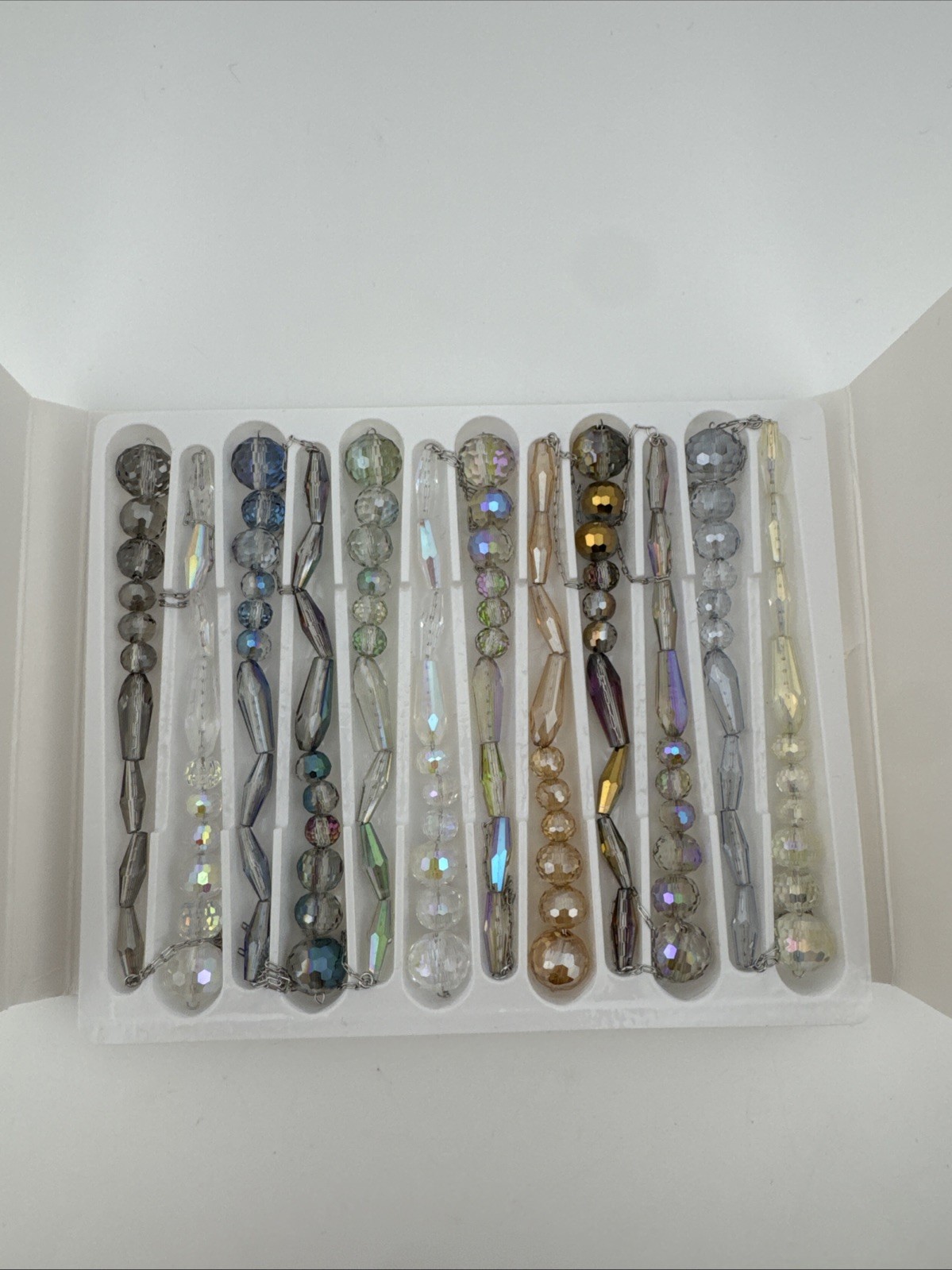 12 Lumiti Crystal Multicolor 3D Shiny Hanging Decoration Icicle Crystal 4inches
