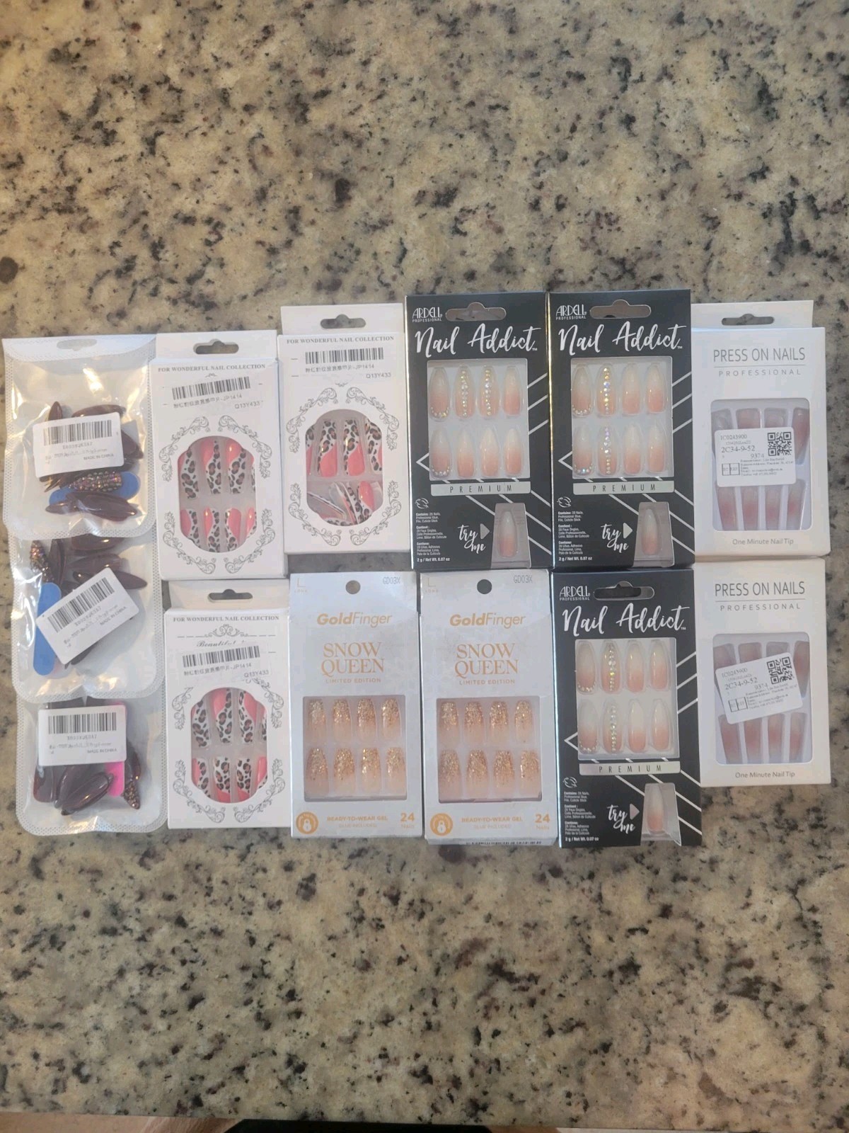 Kiss Goldfinger Nail Addict Press On Nails Long Coffin Almond Square
