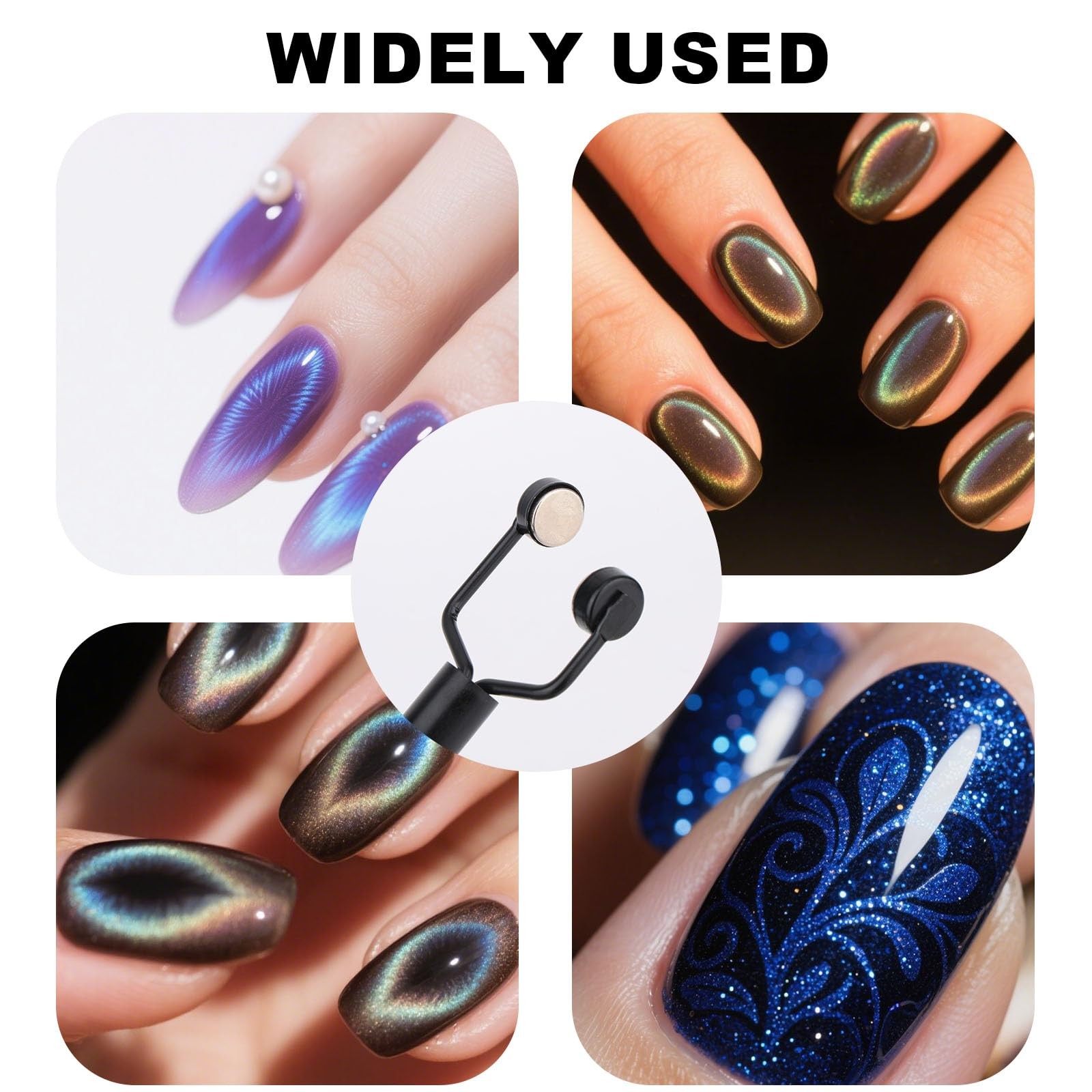 3 In 1 Cat Eye Magnet Y-Shaped Double Head Nail Magnetic Wand Nail Art Tool