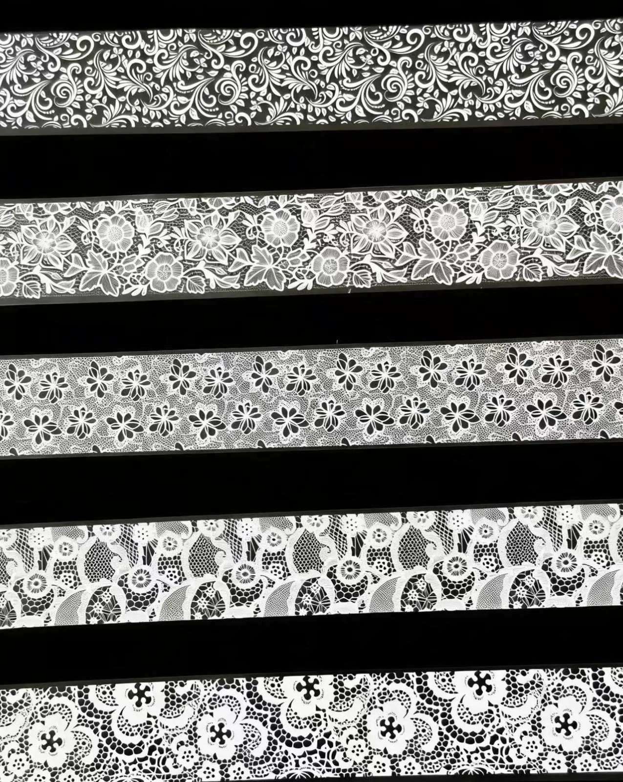 Lace Transfer Foil – Nail Art Styling Tools – Black White Designs