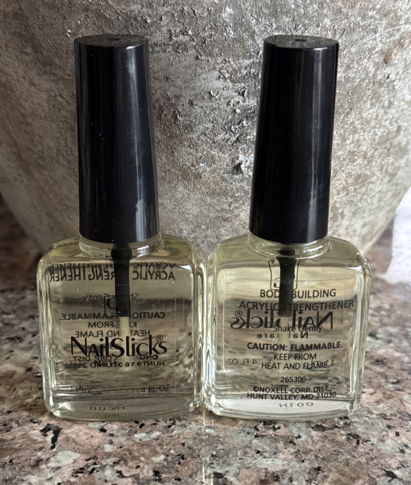 Lot of 2 CoverGirl Nail Slicks Nail Care ~Body Building Acrylic Strengthener