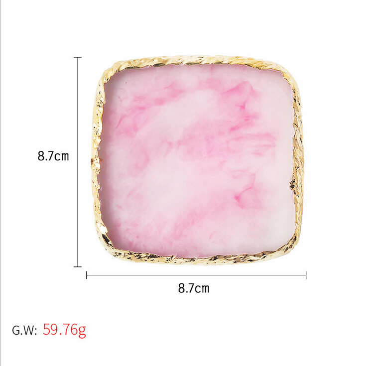 Natural Resin Stone Color Square Palette Gel Polish Display Nail Art Tool CHOOSE