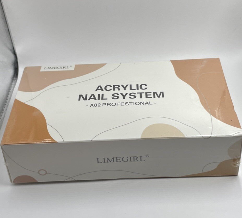 NEW LIMEGIRL ACRYLIC NAIL SYSTEM A02 PROFESSIONAL SET SEALED BQ