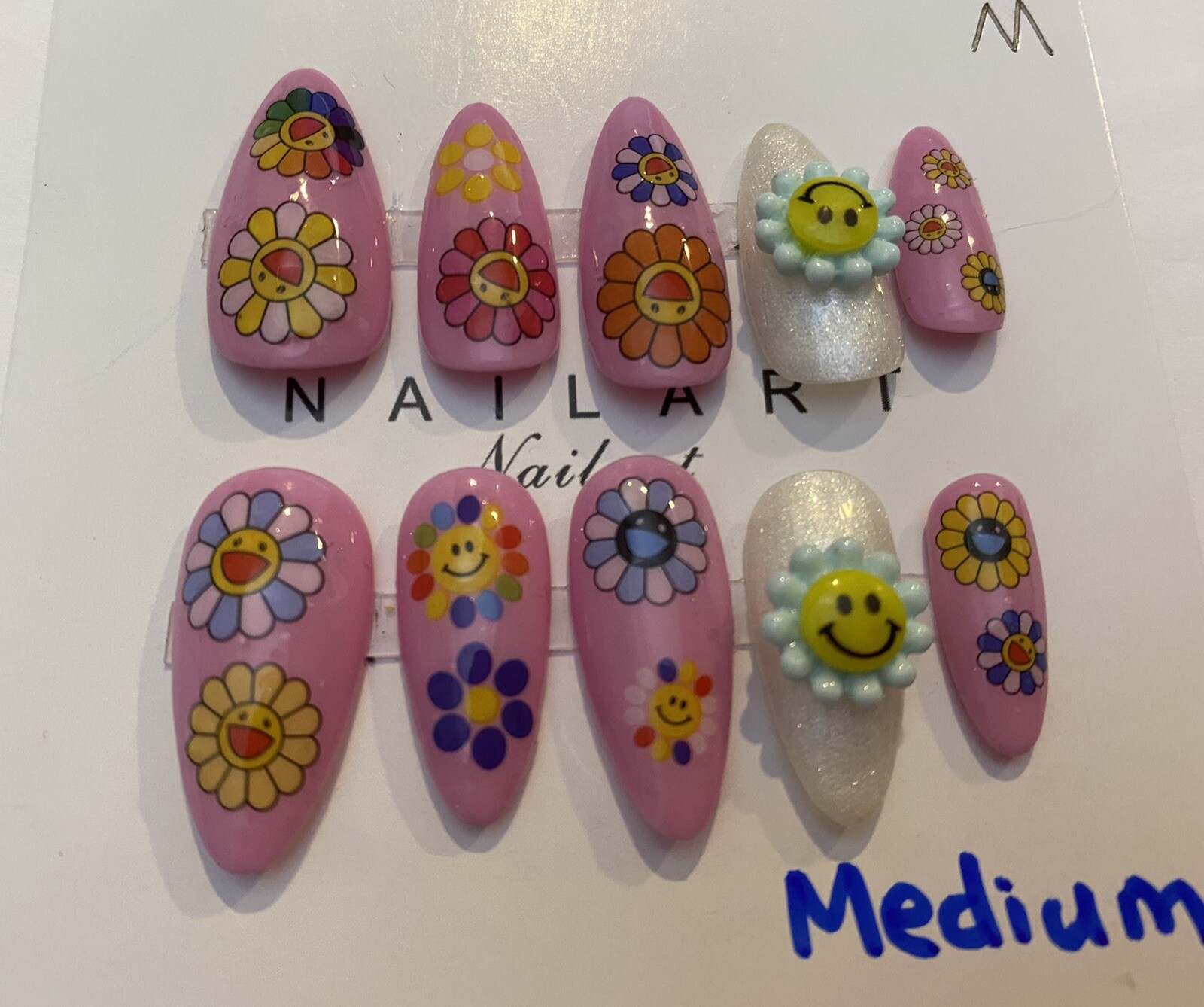 High End Pretty custom Nails Handmade press on nails-10 pcs-Medium