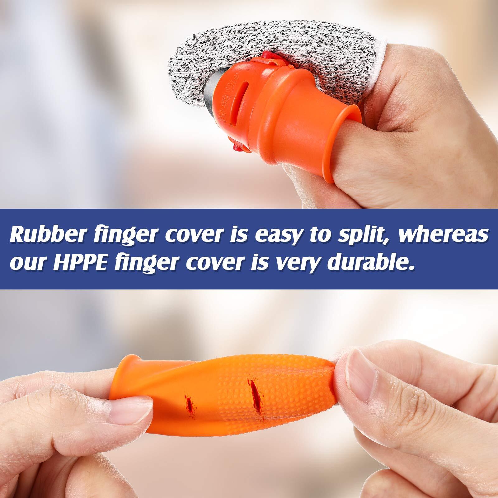 40 Pcs Finger Cots Cut Resistant Fingertips Sleeves for Kitchen Work Sculpture