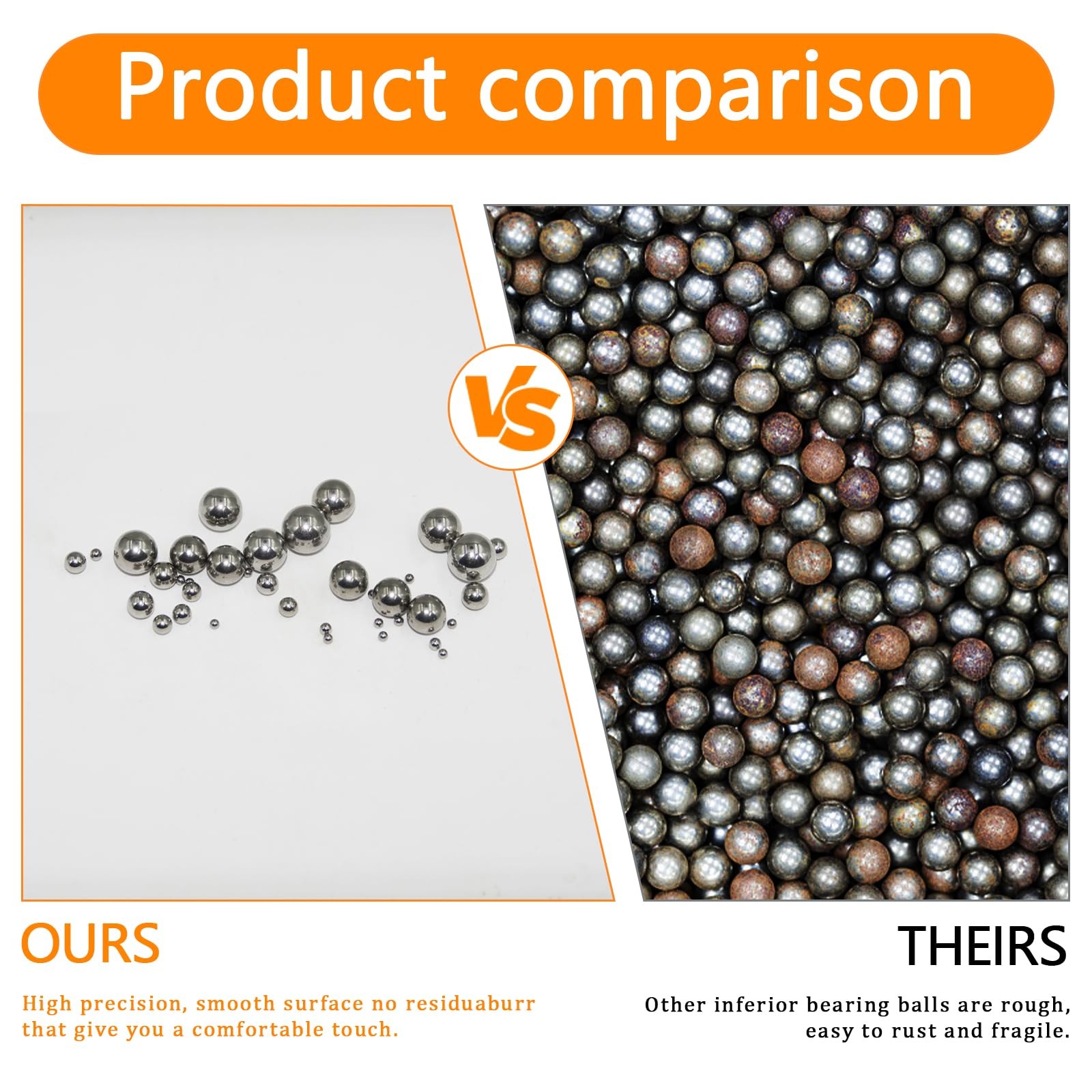 Stainless Steel Bearing Balls, 2/2.5/3/3.5/4/4.5/5/5.5/6/7/8/9/10mm