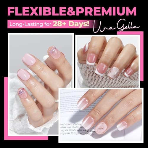 Short Square Nail Tips 504PCS Pre Etched Extra Short Soft Gel Fake Squoval XS