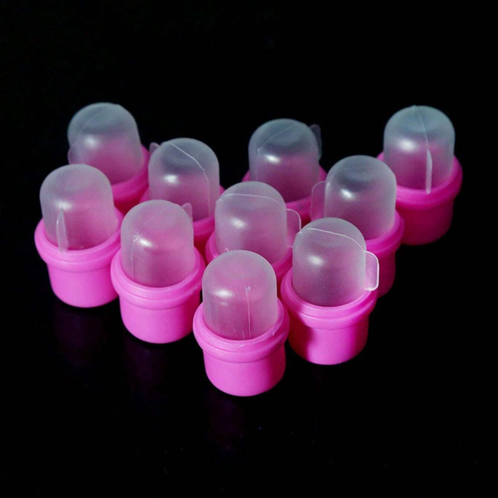Silicone Acrylic Nail Art Soak Off Cap Clip UV Nail Gel Polish Remover Tool Wrap