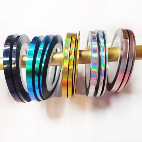 Nail Art Striping Tape Lines Kit 36 pcs 1mm 2mm 3mm Nail Tape Holographic