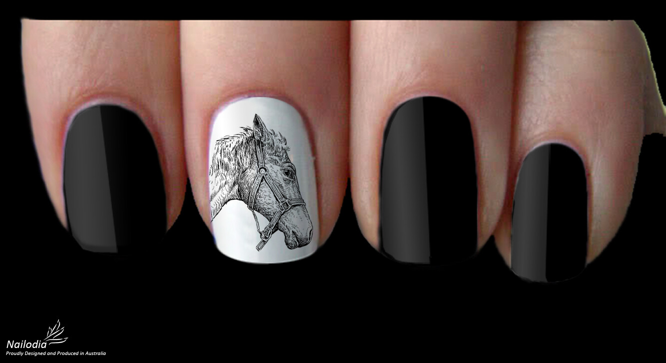 Horse Lovers Nail Art Decal Sticker Water Transfer Slider