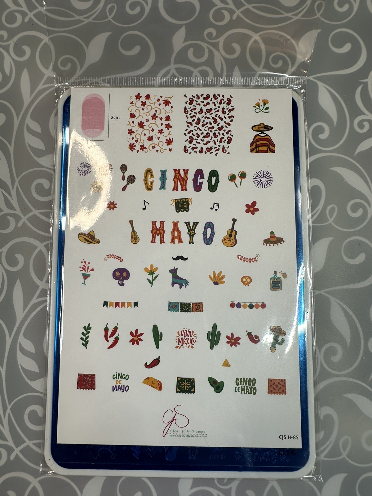 Clear Jelly Stamper CJS-H85 Nail Stamping Plate