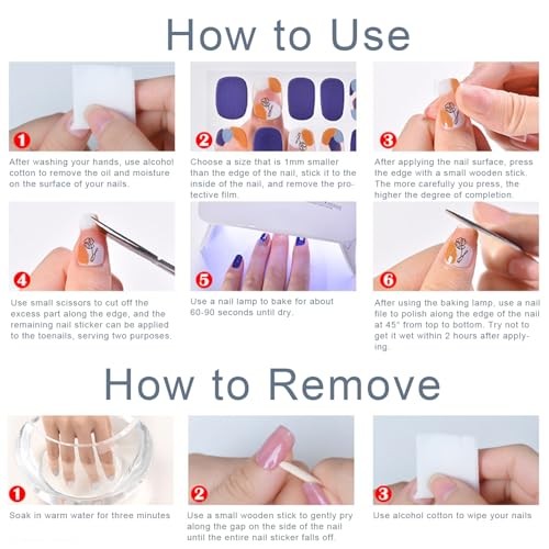 Christmas Semi Cured Gel Nail Strips, 20 Pcs Winter Christmas Gel Nail Stripe 4