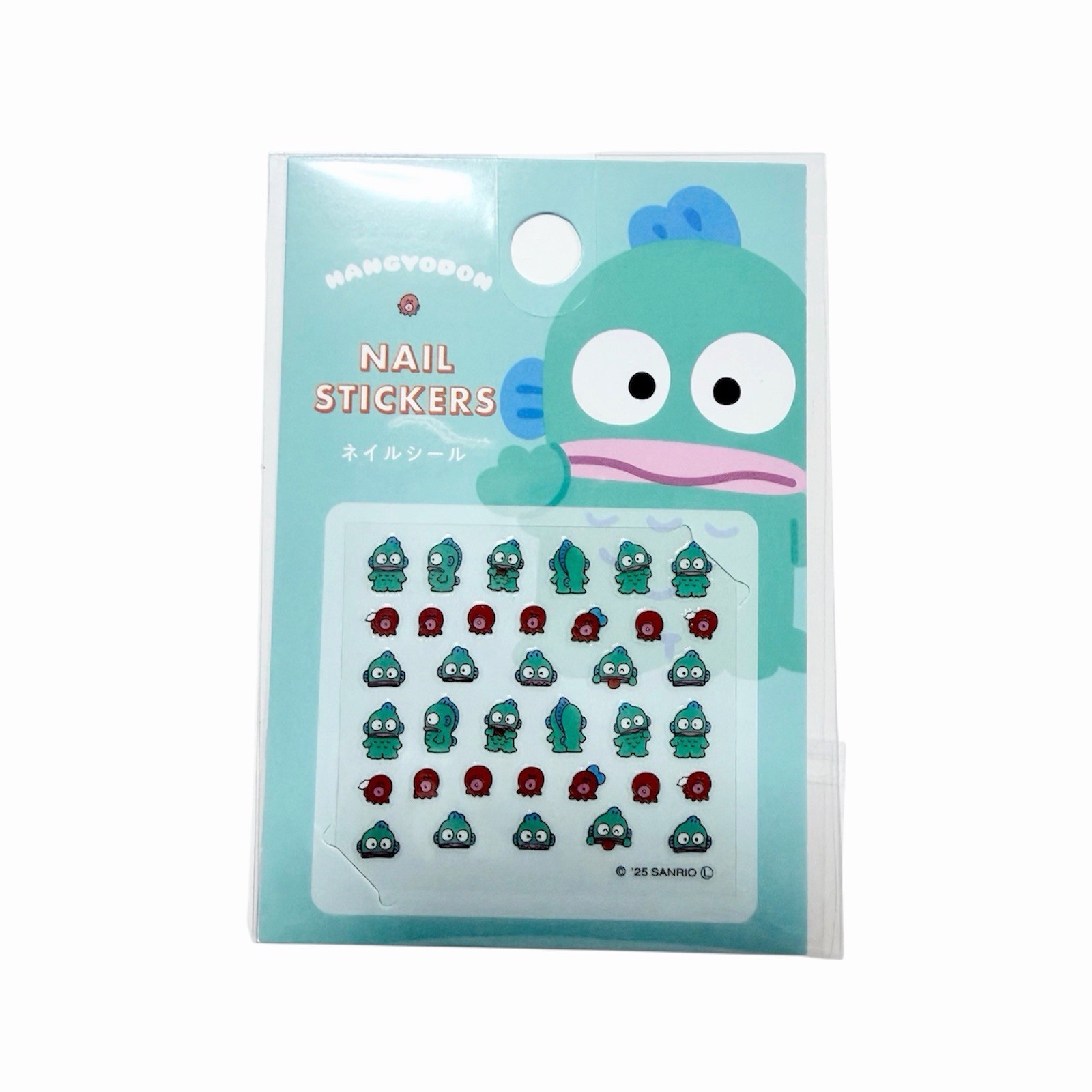 Sanrio Character Nail Stickers 3 Pack Tuxedosam Hangyodon Pompompurin