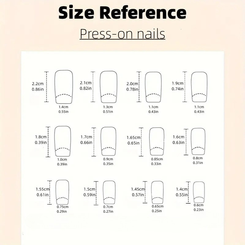 48Pcs-Medium Coffin Nude Gradient Cherry Blossom Snow Dot Press on Nails