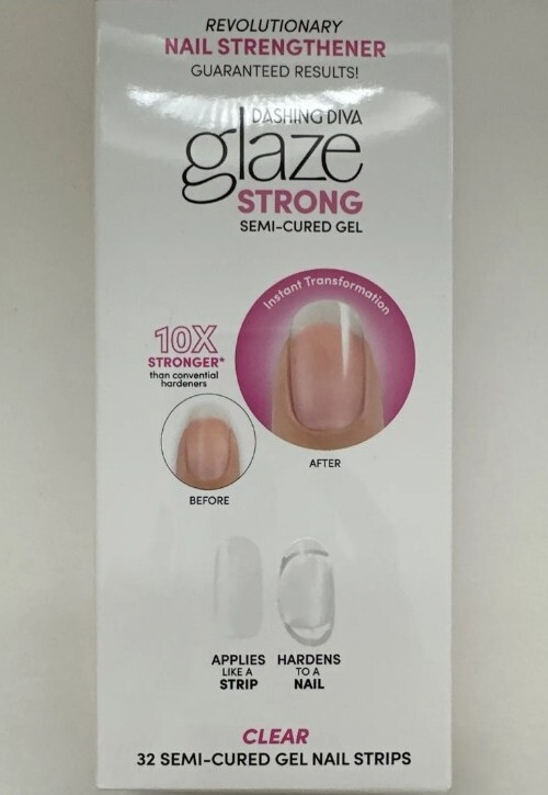 Dashing Diva Glaze Strong Clear Semi Cured Gel Nail Strips