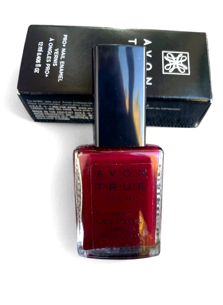 Avon True Color Pro Nail Enamel Cherry Jubilee NEW