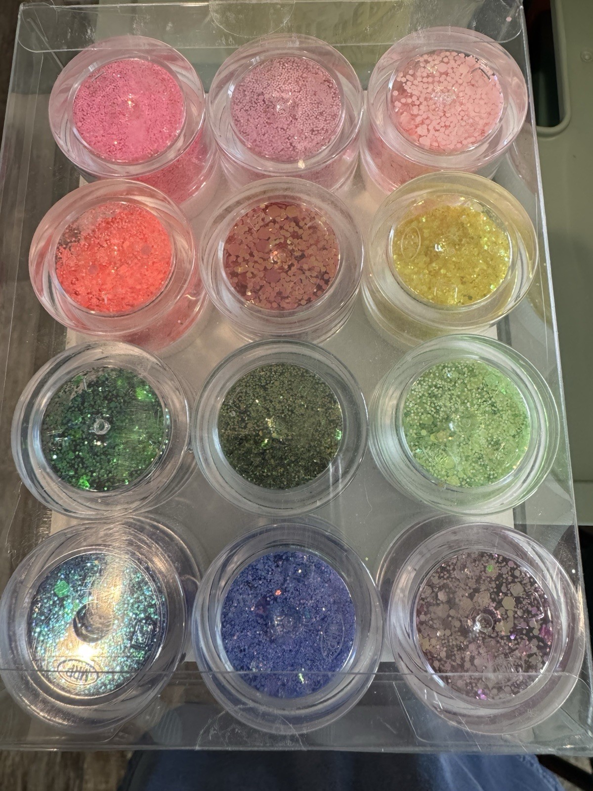 Tones She Wolf Nail Glitter Iridescent Set Of 12 Shakira New Nail Tech Art Kit