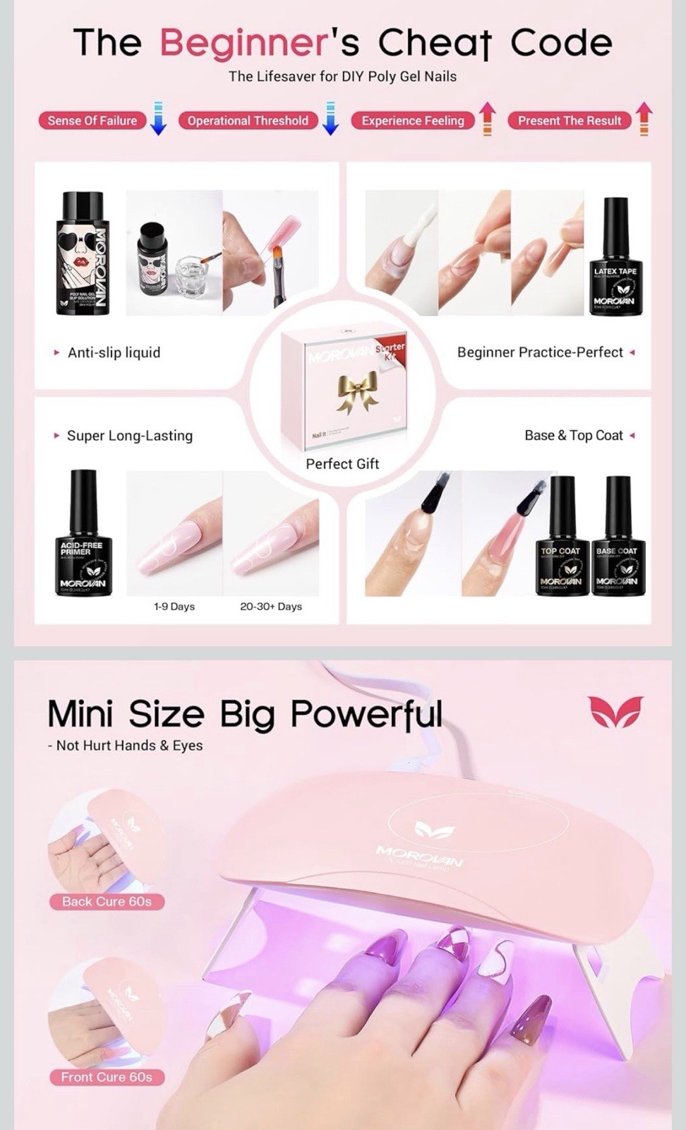 Morovan Poly Gel Nail Kit ReviewThe Morovan Poly Gel Nail Kit is an all-in-one