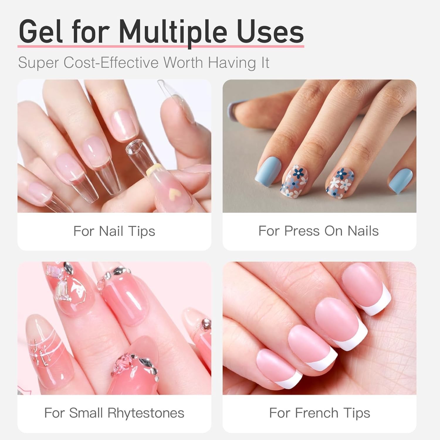 Curvlife Super Strng Nail Glue 15g for Press On Nails – Quick Drying, Semi Soli