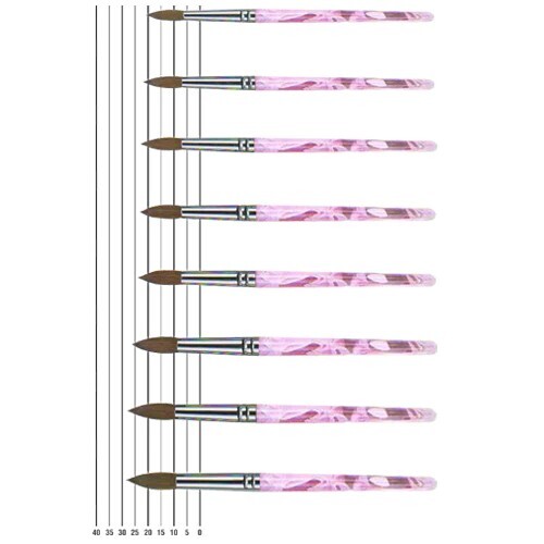Sassi Kolinsky 100% Sable Nail Brush #10 Oval