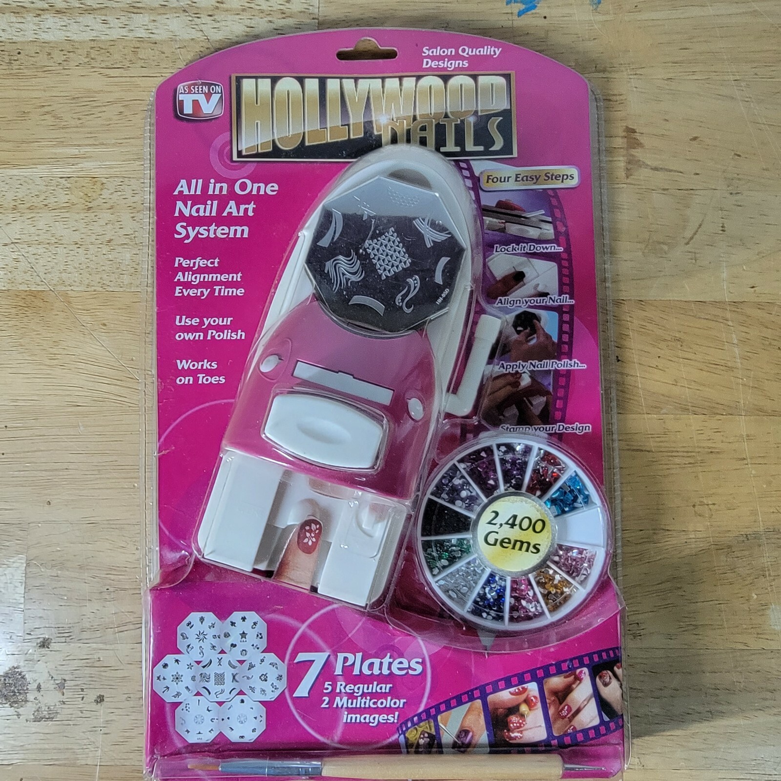Sealed Inventel Hollywood Nails All In One Nail Art System Kit As Seen On TV