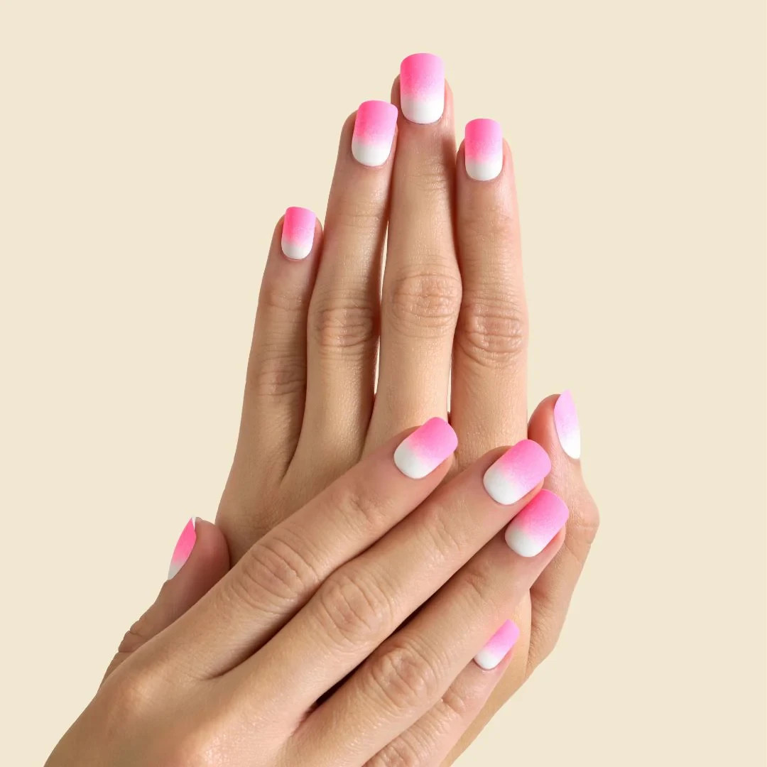 Kleo Kolor Press On Nails~ Short Squoval~Nail Dashes