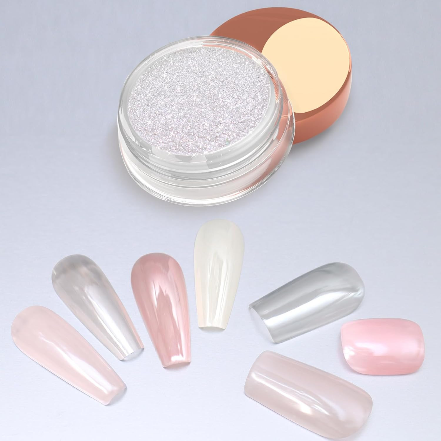 Chameleon Chrome Nail Powder, Color-Shift Nail Powder Pigment Glitter Dust Magic