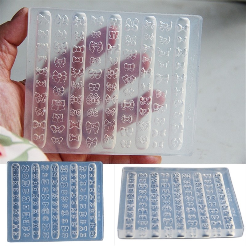 Lovely Bowknot Nail Art Mould Portable Accessory for Jewelry and Craft Supplies