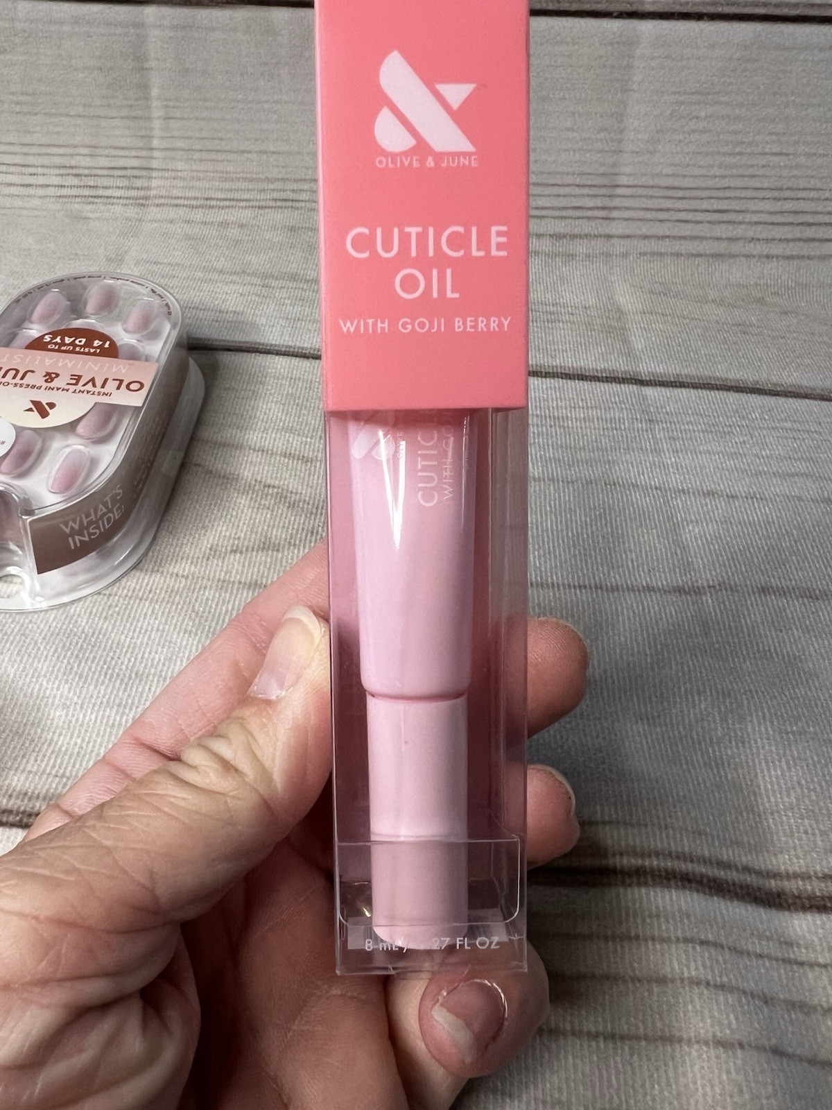 Olive and June Short/Medium Press-On Nails Bundle w/ Cuticle Oil