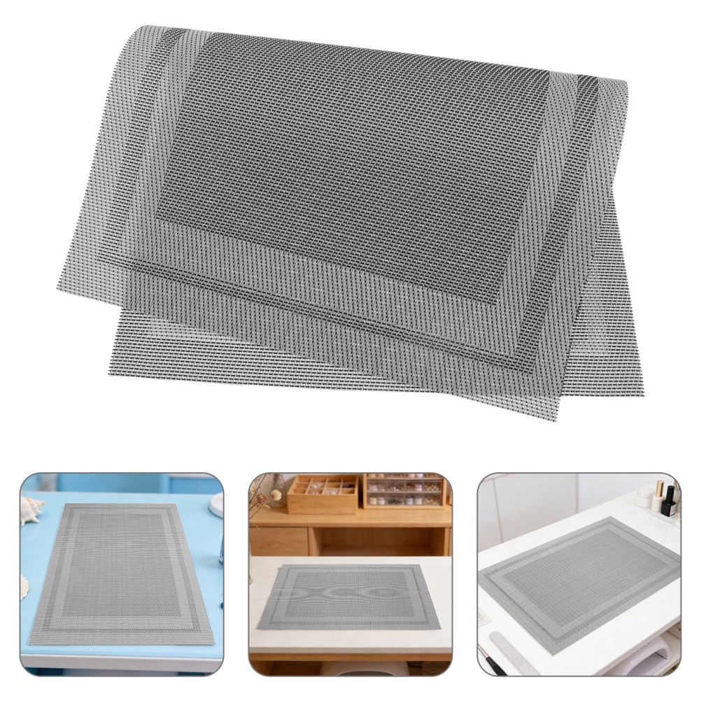 4 Pcs Nail Art Mat for Beginners Manicure Desk Protector Hand Cushion