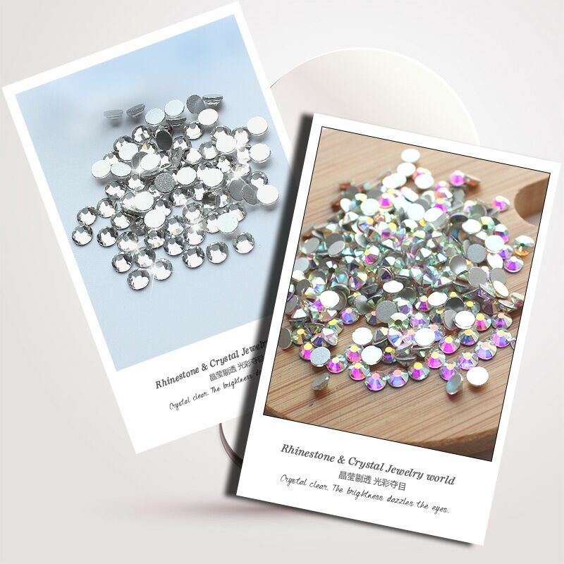 Nail Art Rhinestones Crystal Decoration Flatback 1440pcs Glitter Gems Diamond