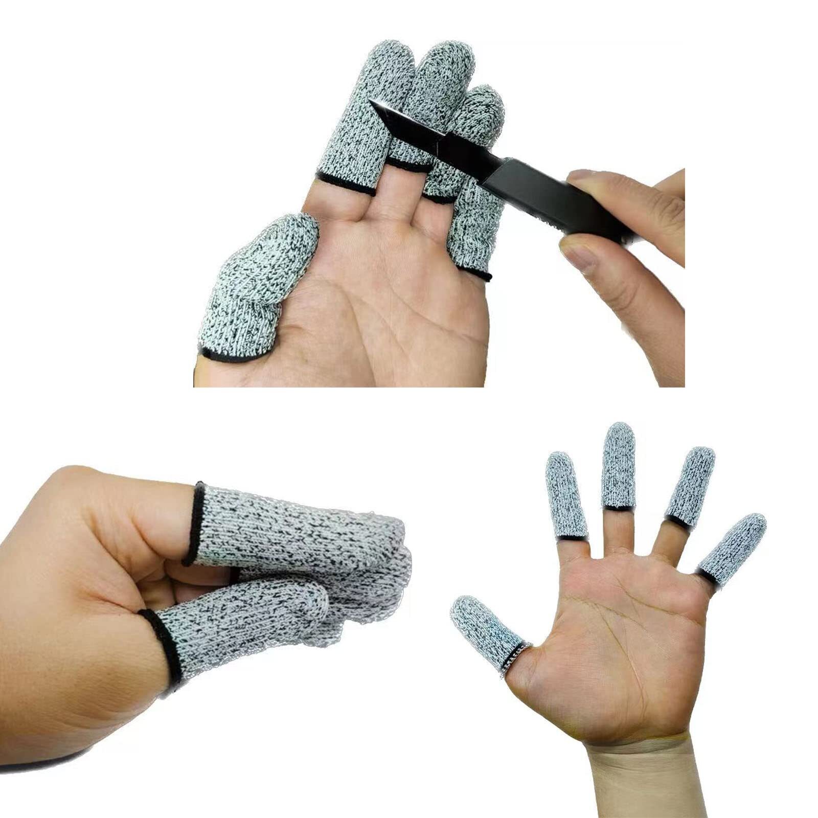 40 Pcs Cut Resistant Finger Cots Protectors Thumb Protectors for Garden Kitchen