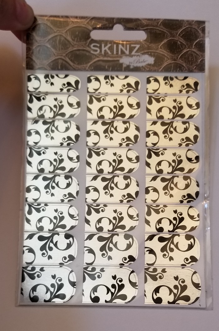 SKINZ by Babe 24 Nail Wraps Nail Art Metallic Easy to Use