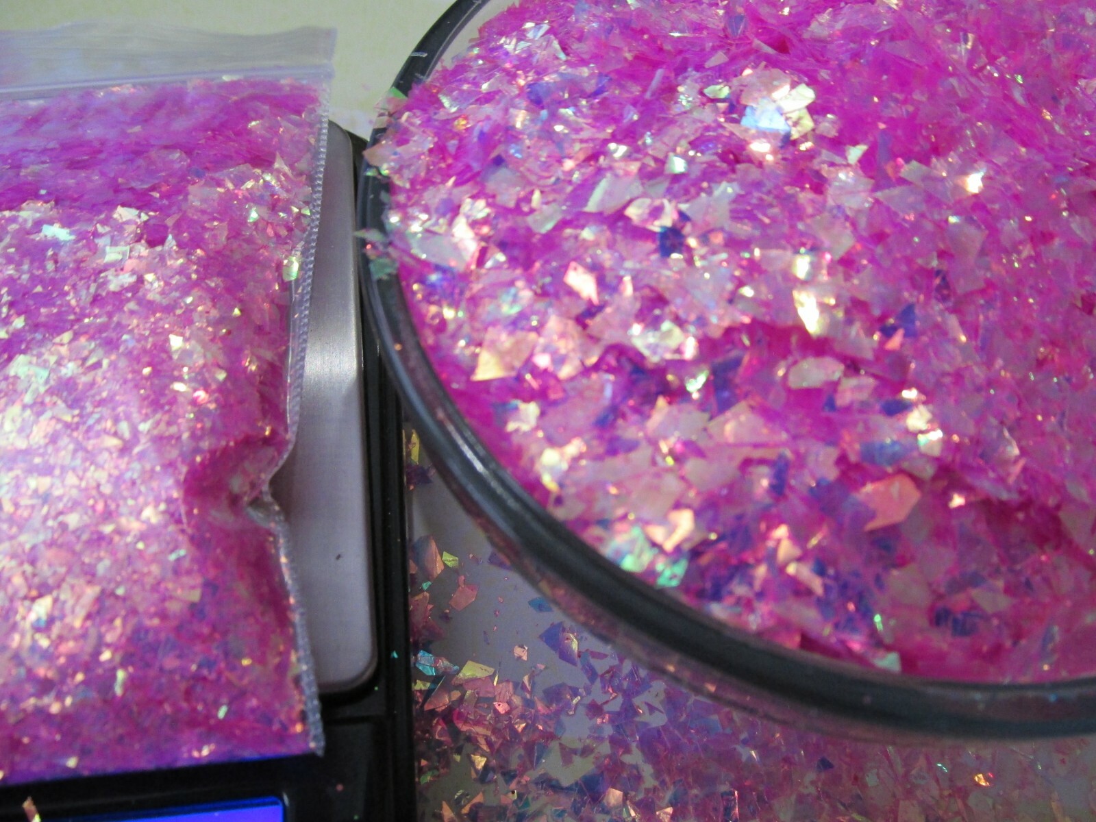 Fantasy Unicorn Dandruff glitter Mylar micro shards nail art tumblers slime