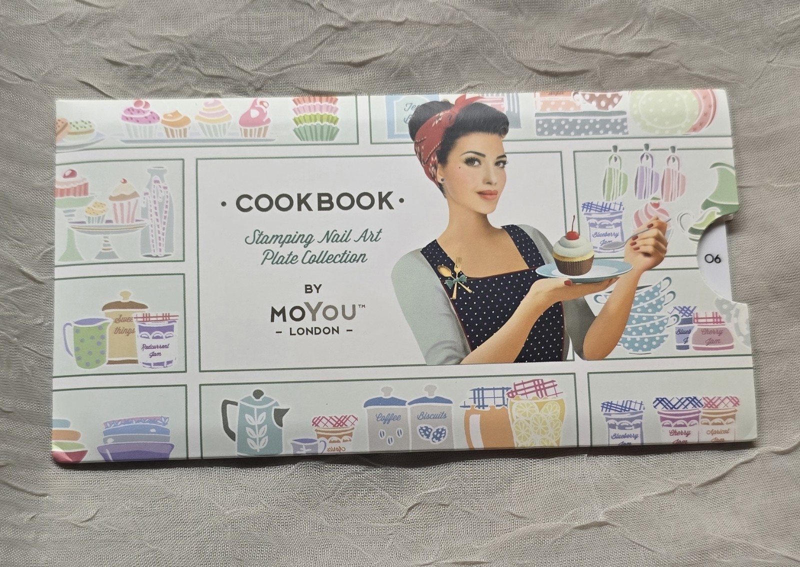 MoYou-London Cookbook Collection 06 Nail Stamping Plate Fast Food Hamburger