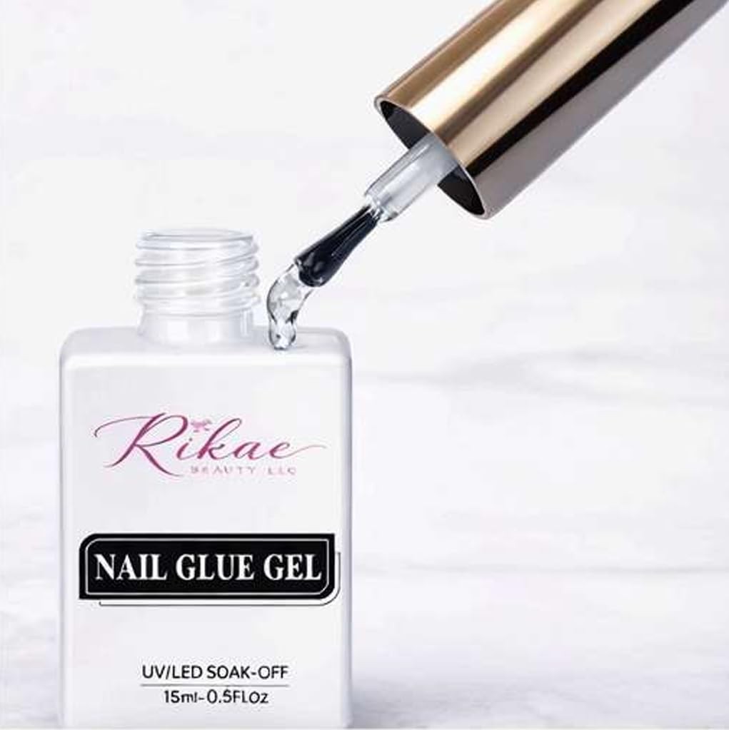 Nail Glue for Press On Nails – Extra Strong Hold Brush-On Adhesive, Quick Dry…