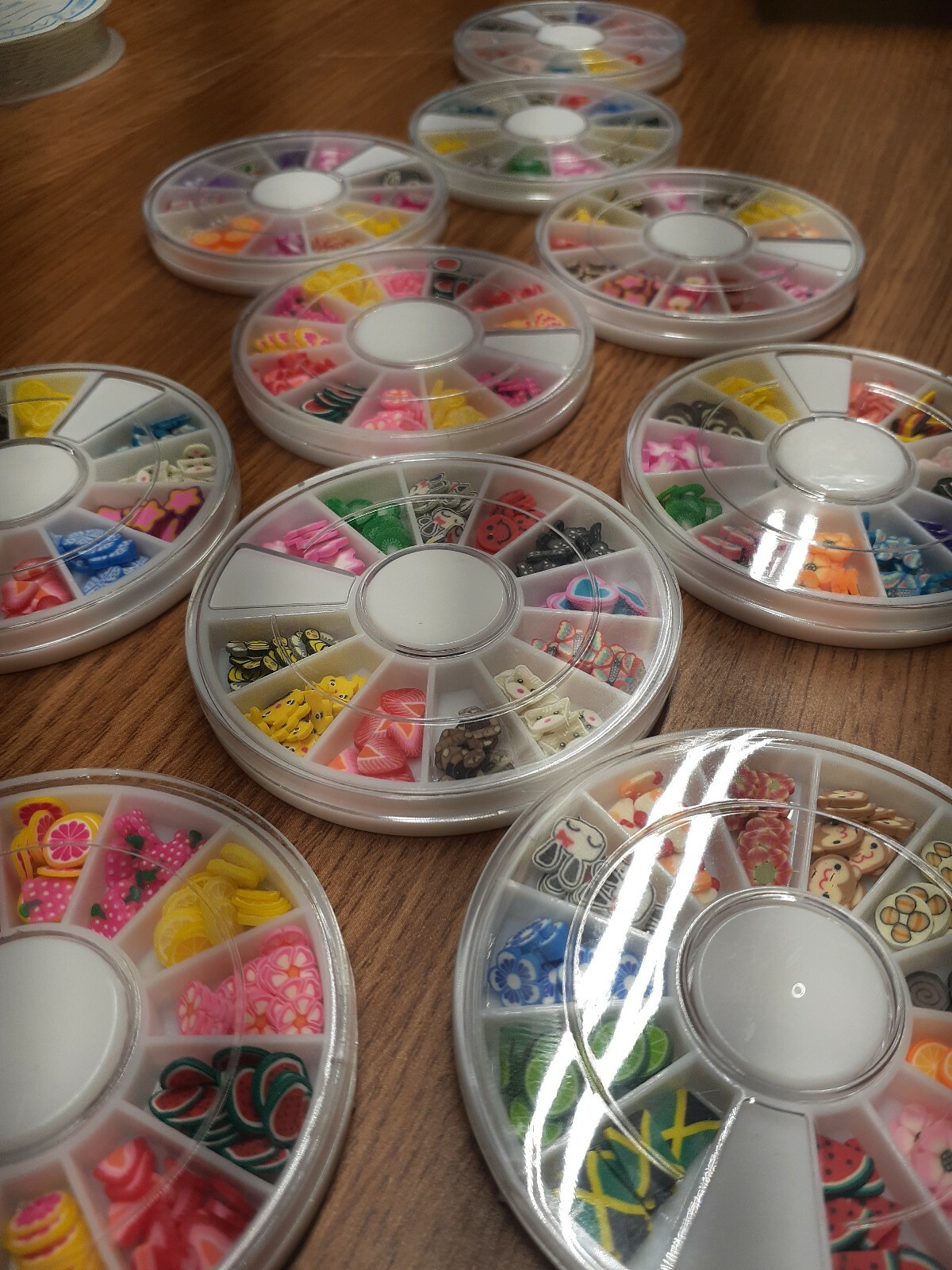 Polymer Clay Nail Art Decorations sticker Wholesale 8 box 120pc/box mixed design