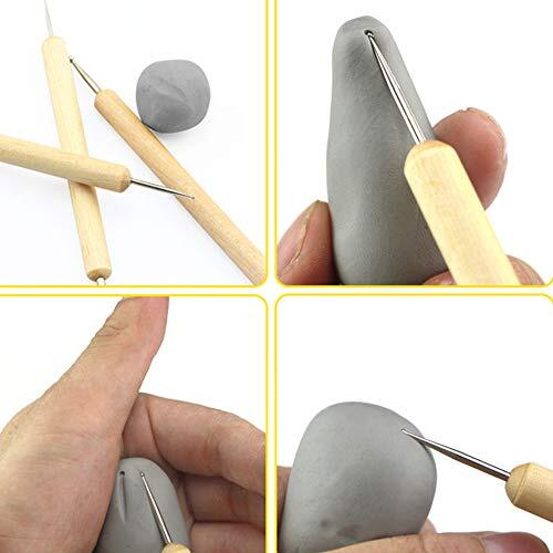 9 Pcs Polymer Clay Tools Kit Clay Modeling Tools for Painting Embossing Nail Art
