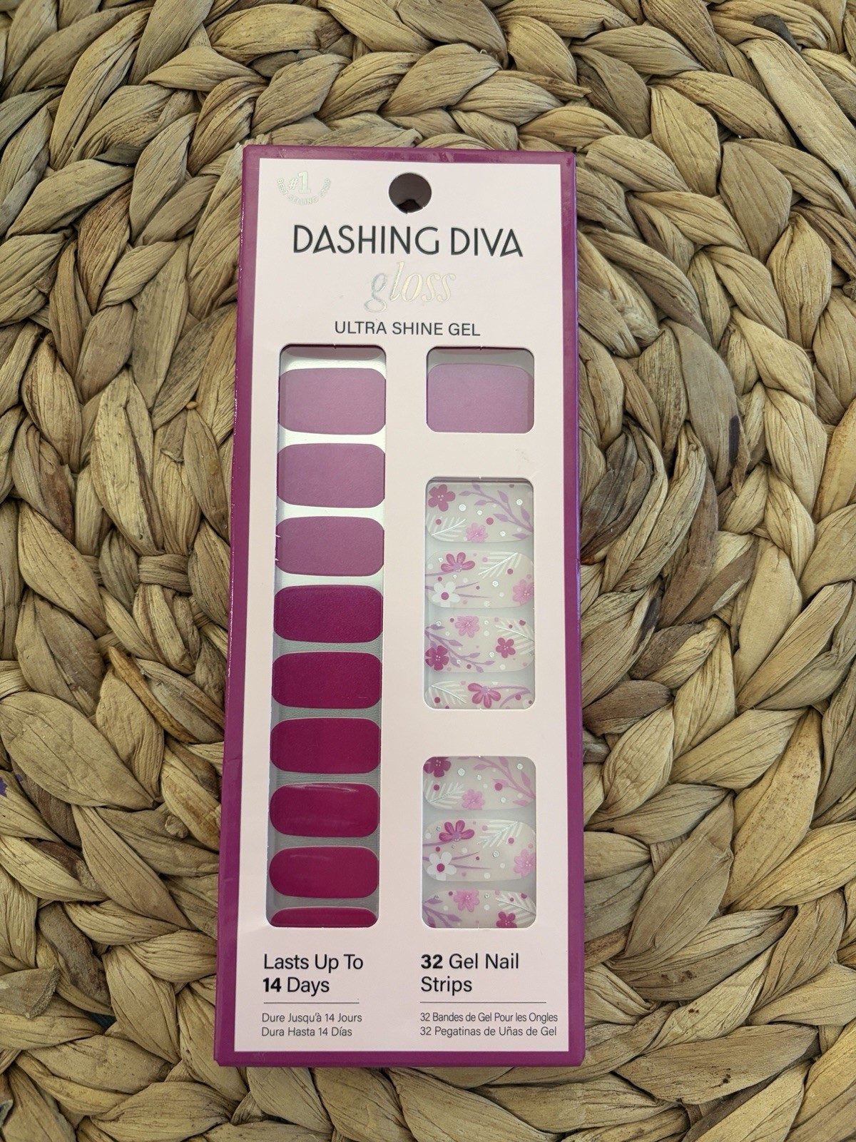 Dashing Diva Nail Strips Gloss Ultra Shine Gel Fleur Flair Up Nail Strips New