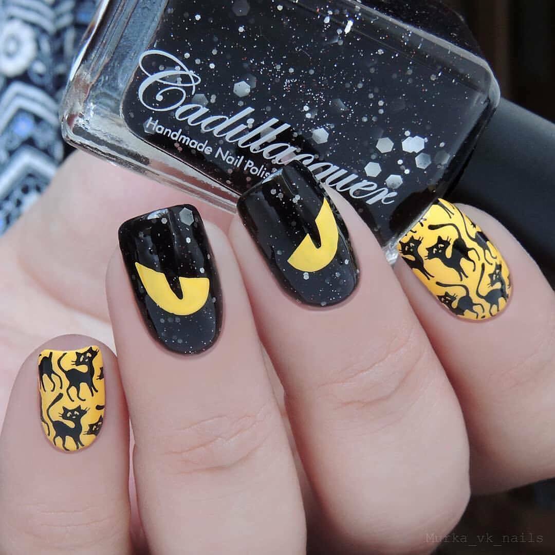B036 Eeks and Screams Stamping Plate For Stamped Nail Art Design